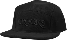 Crooks & Castles Thuxury Serif Strapback Baseball Cap Black