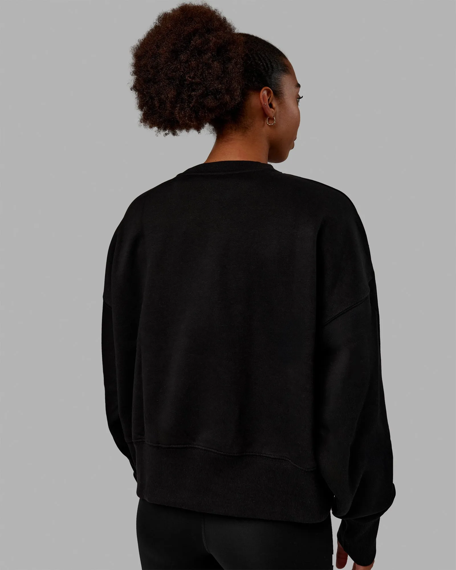 1% Better Heavyweight Sweater - Black-White