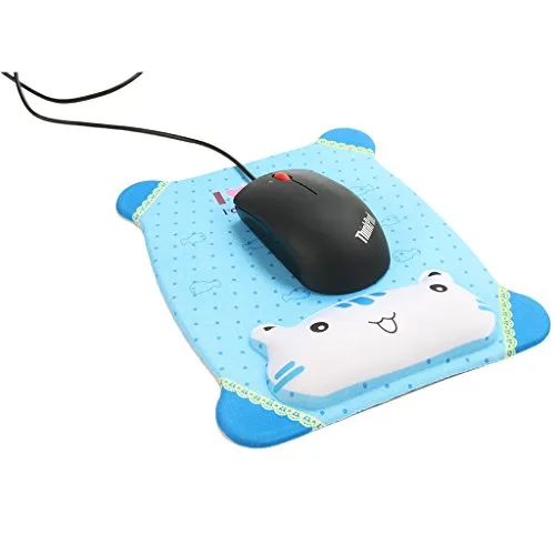 1 PC Vanki Ergonomic Design Memory Foam Silicone Gel Wrist Rest Support Mouse Pad Mat(Cat)