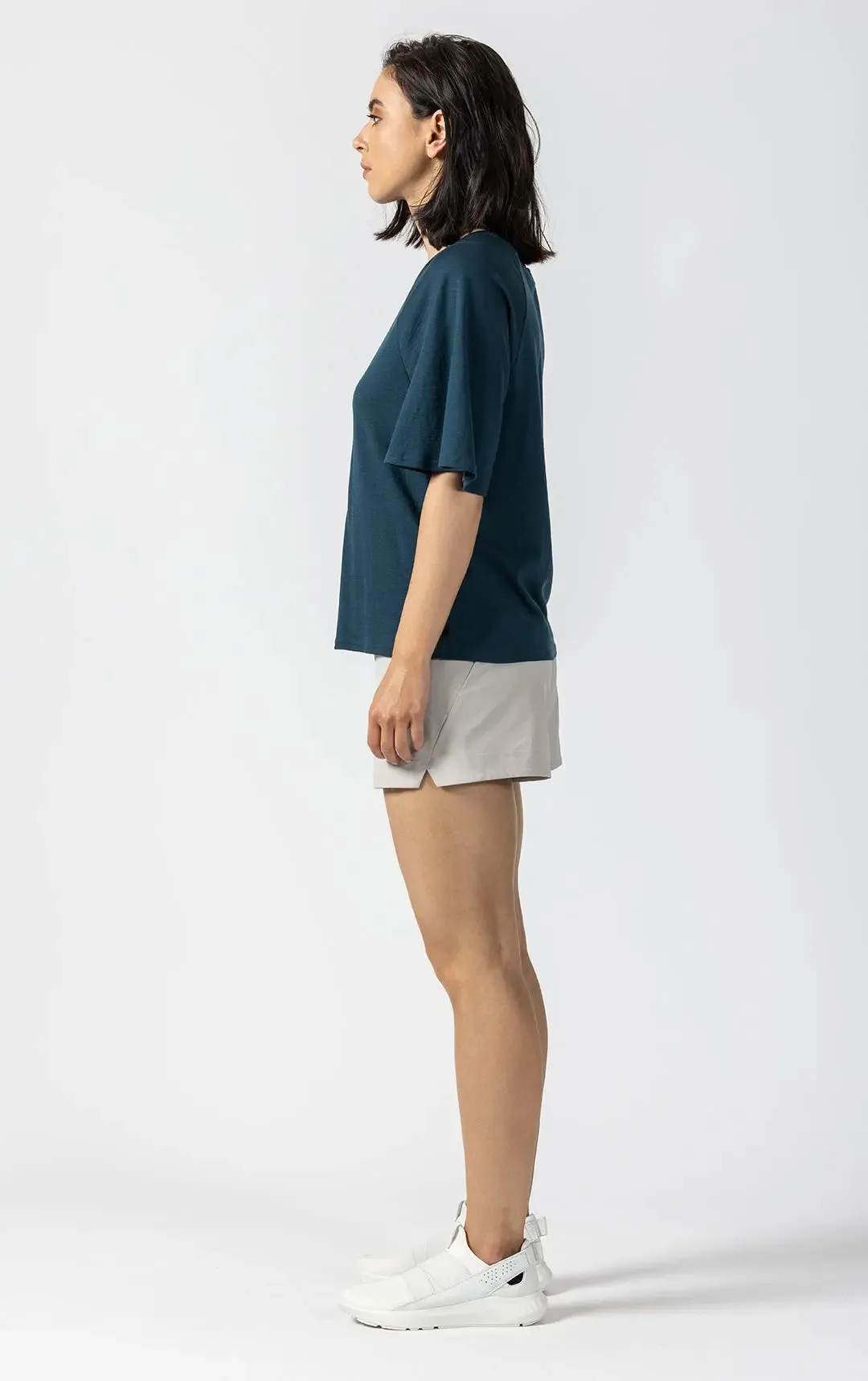 180G MERINO FLUTTER SLEEVE TEE