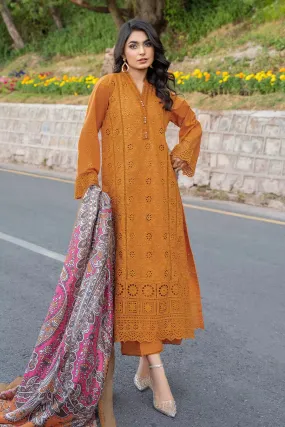 3PC Embroidered Unstitched Lawn Suit KSE-2695