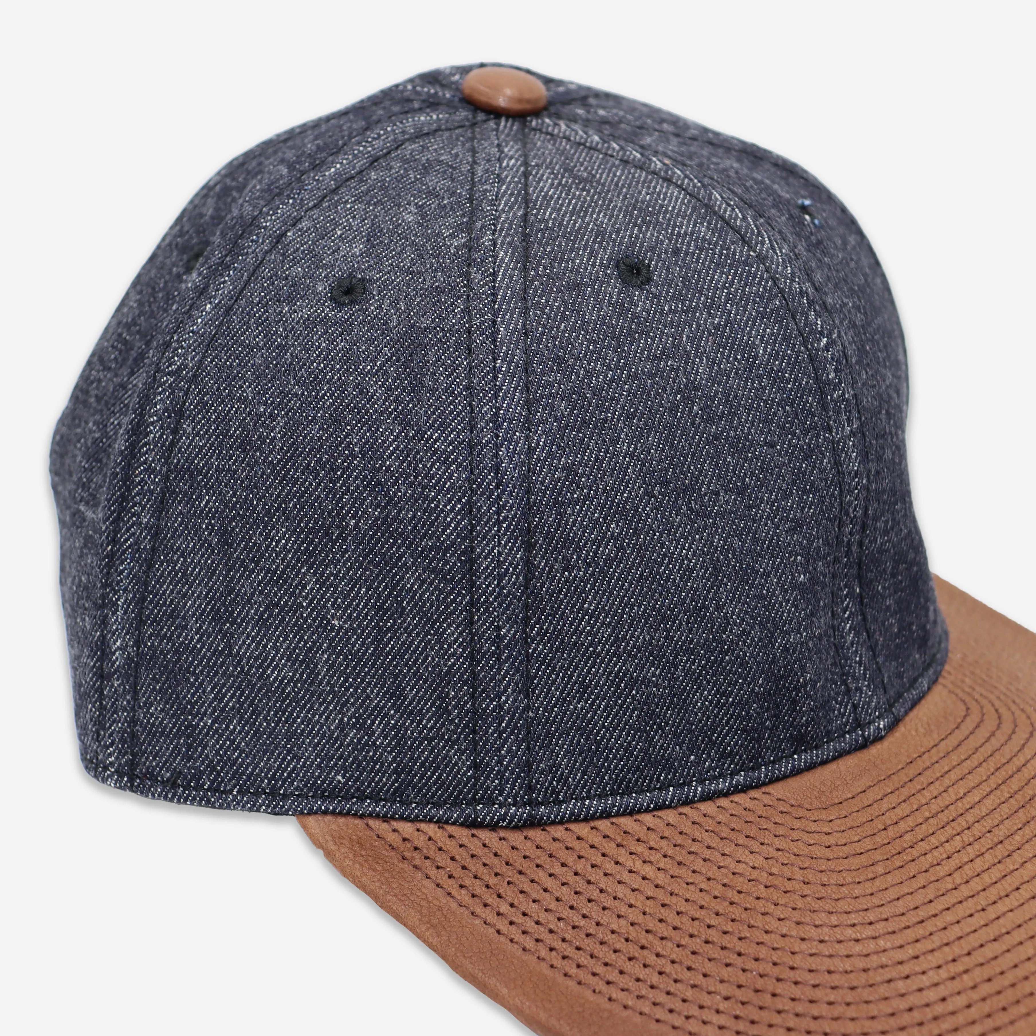 501 DENIM AND LEATHER CAP - NAVY