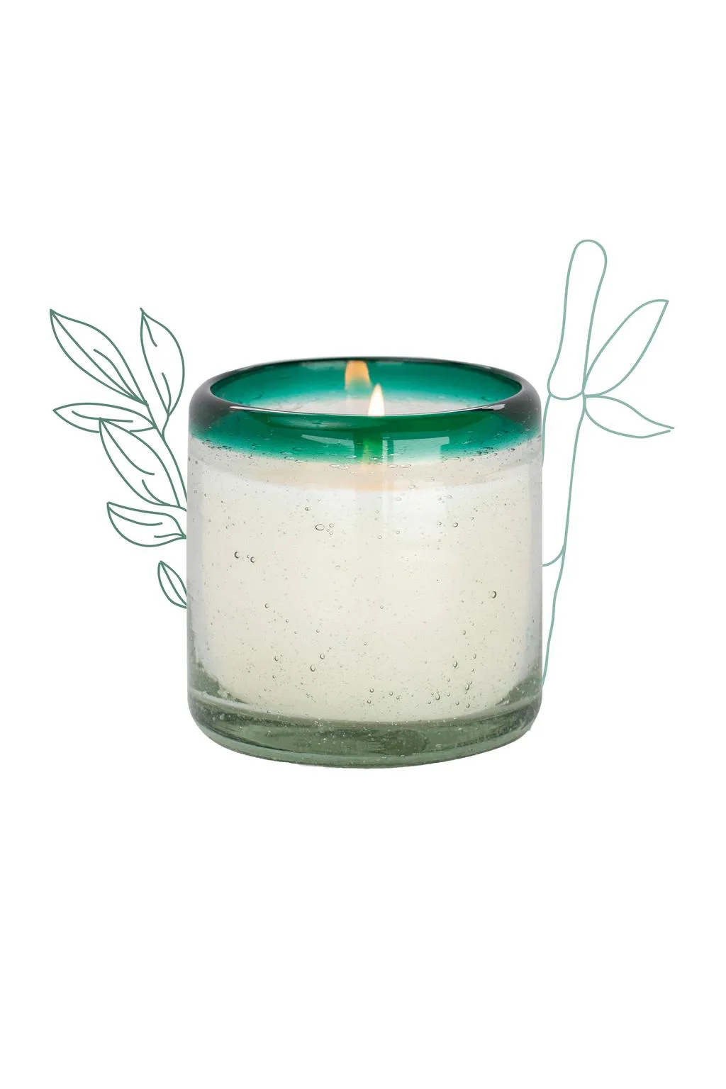 9oz La Playa Handblown Glass Candle