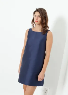 A-Line Mini Dress in Blue