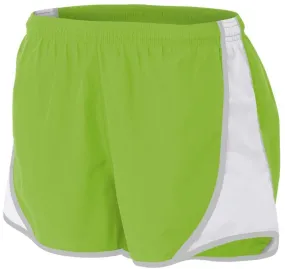 A4 NW5341 Womens 3" Speed Short - Lime White