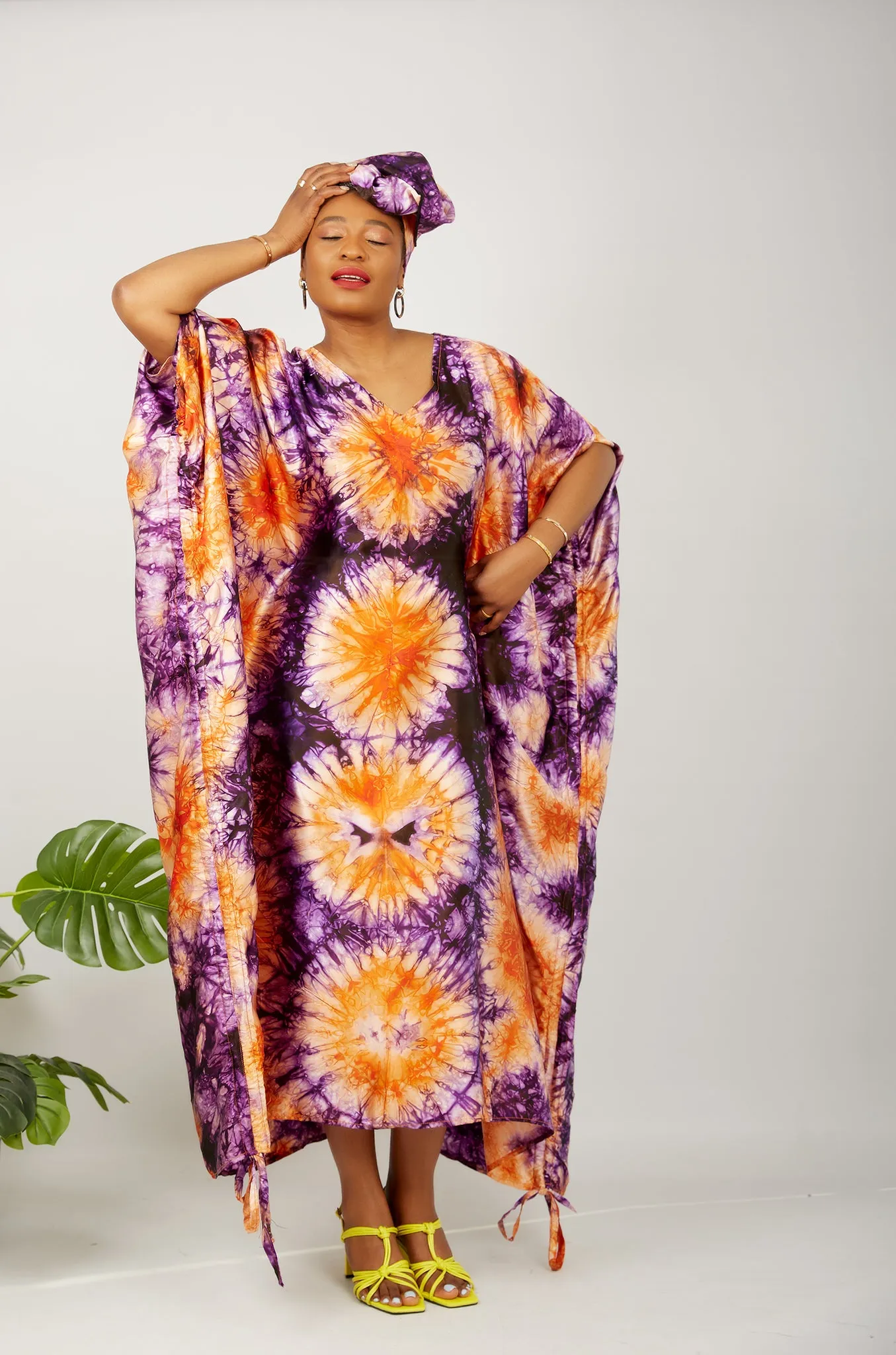 African Kaftan Boubou Bubu Maxi Dress - Demi