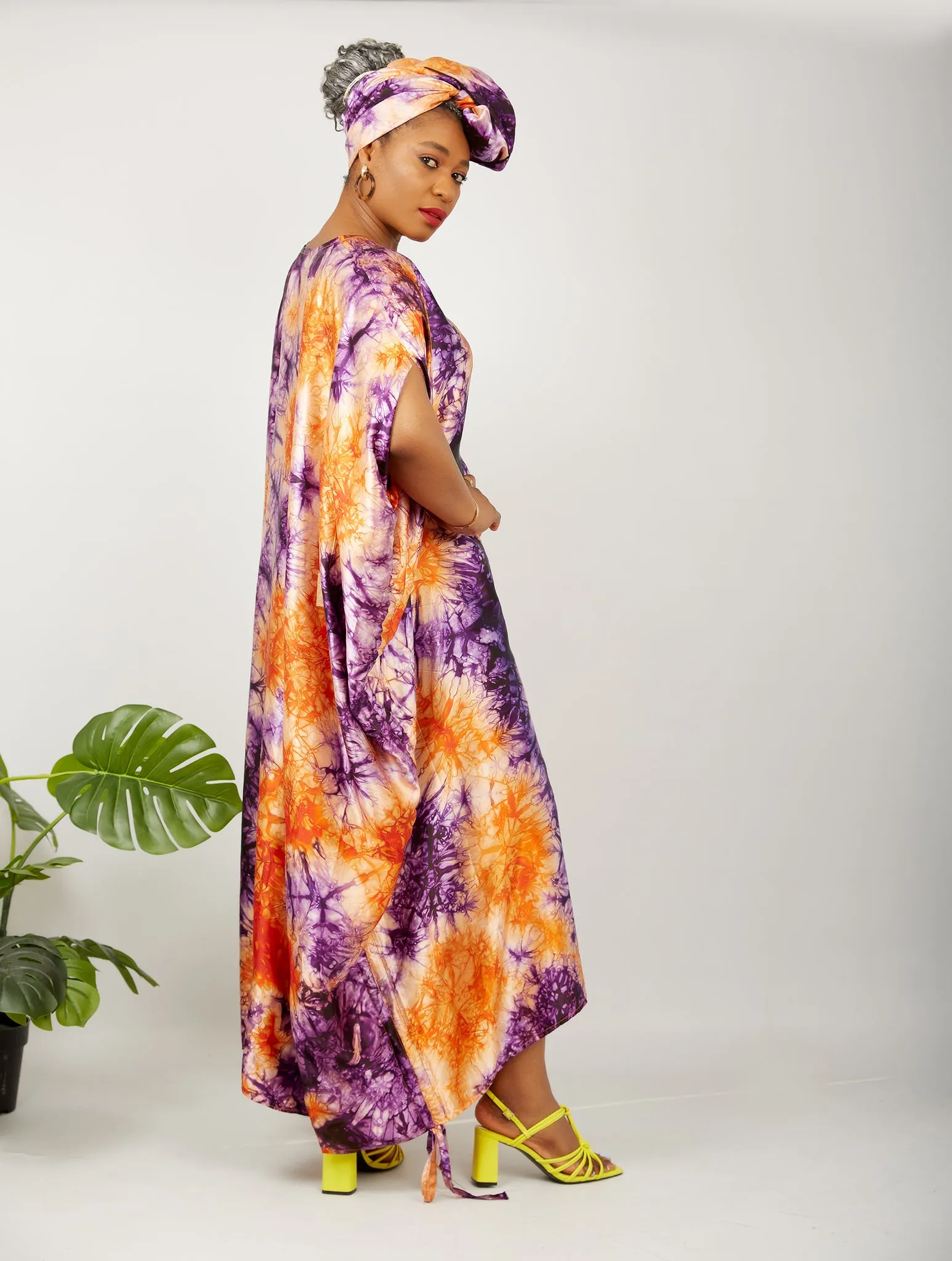 African Kaftan Boubou Bubu Maxi Dress - Demi