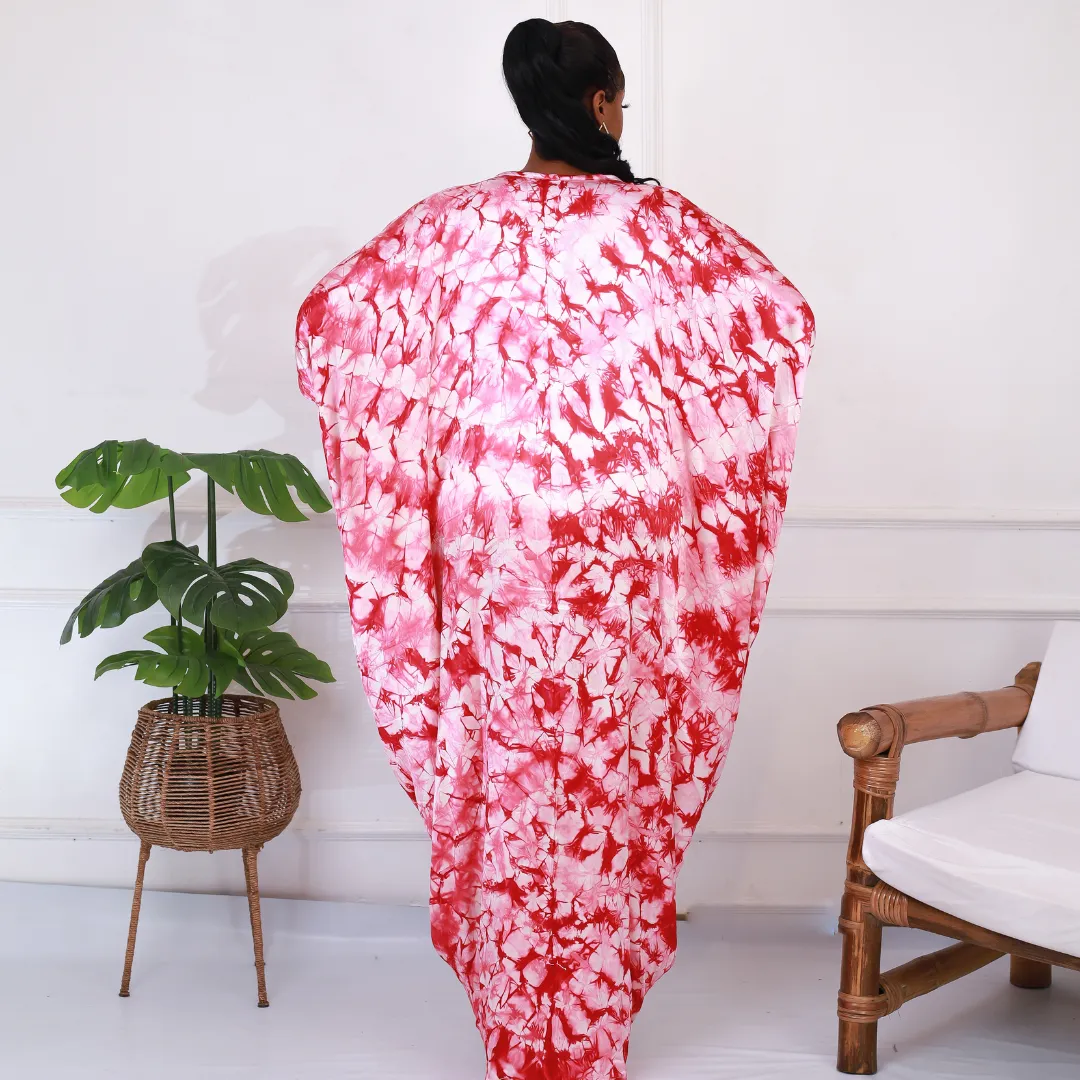 African Kampala Silk Drawstring Boubou Kaftan - Issa Rae