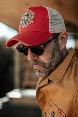 &SONS Union Trucker Cap Vintage Red