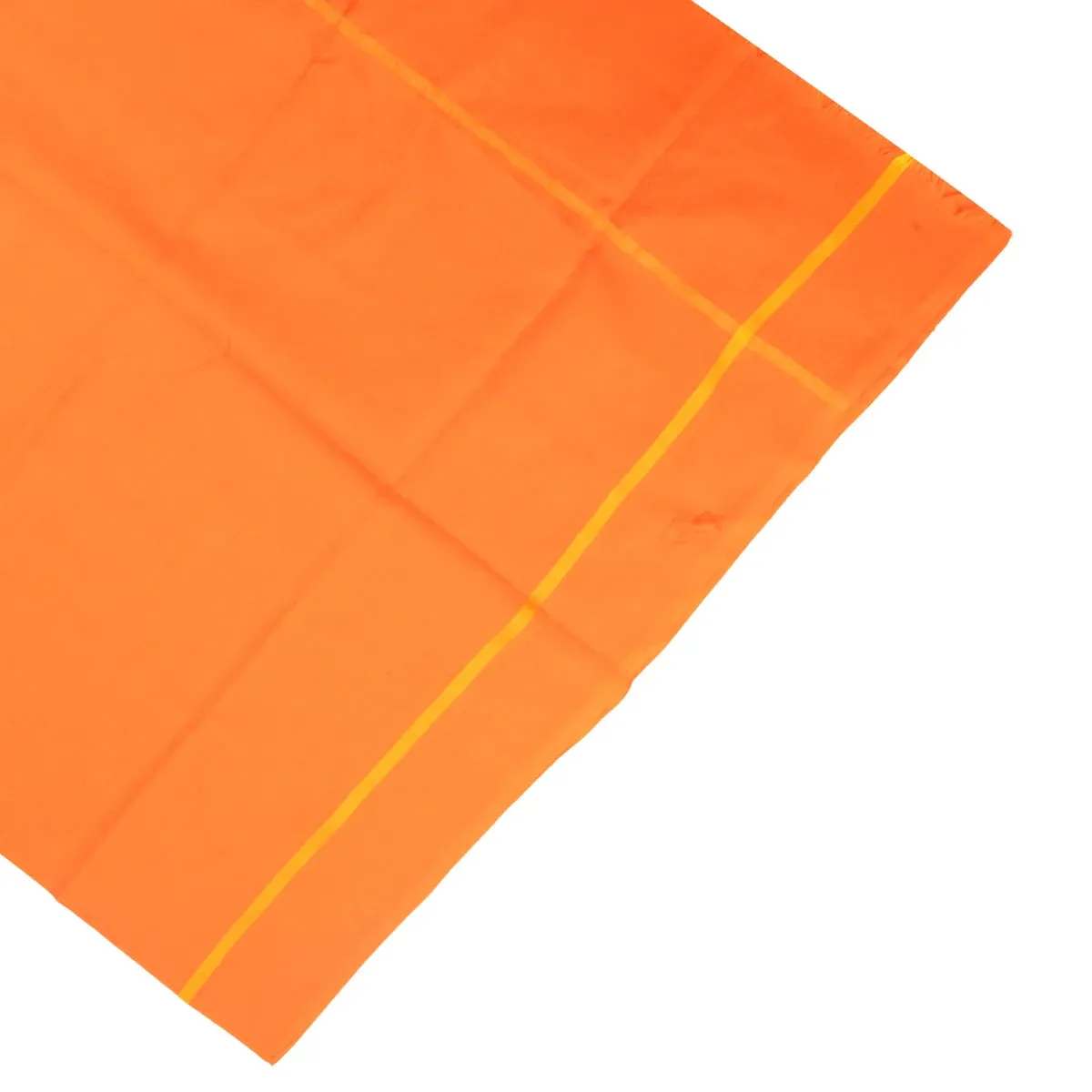 Angavastram - 30 x 60 Inches | Mudi Design Thundu/ Orange Colour Towel/ Melmundu for Mens