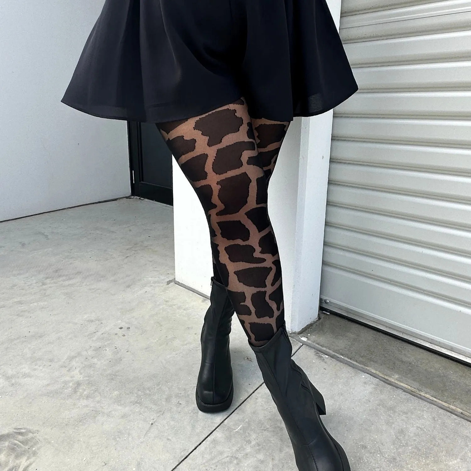 Animal Print Tights