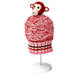 Anne-Claire Petit Baby Chimp Hat Knit & Crochet Pink