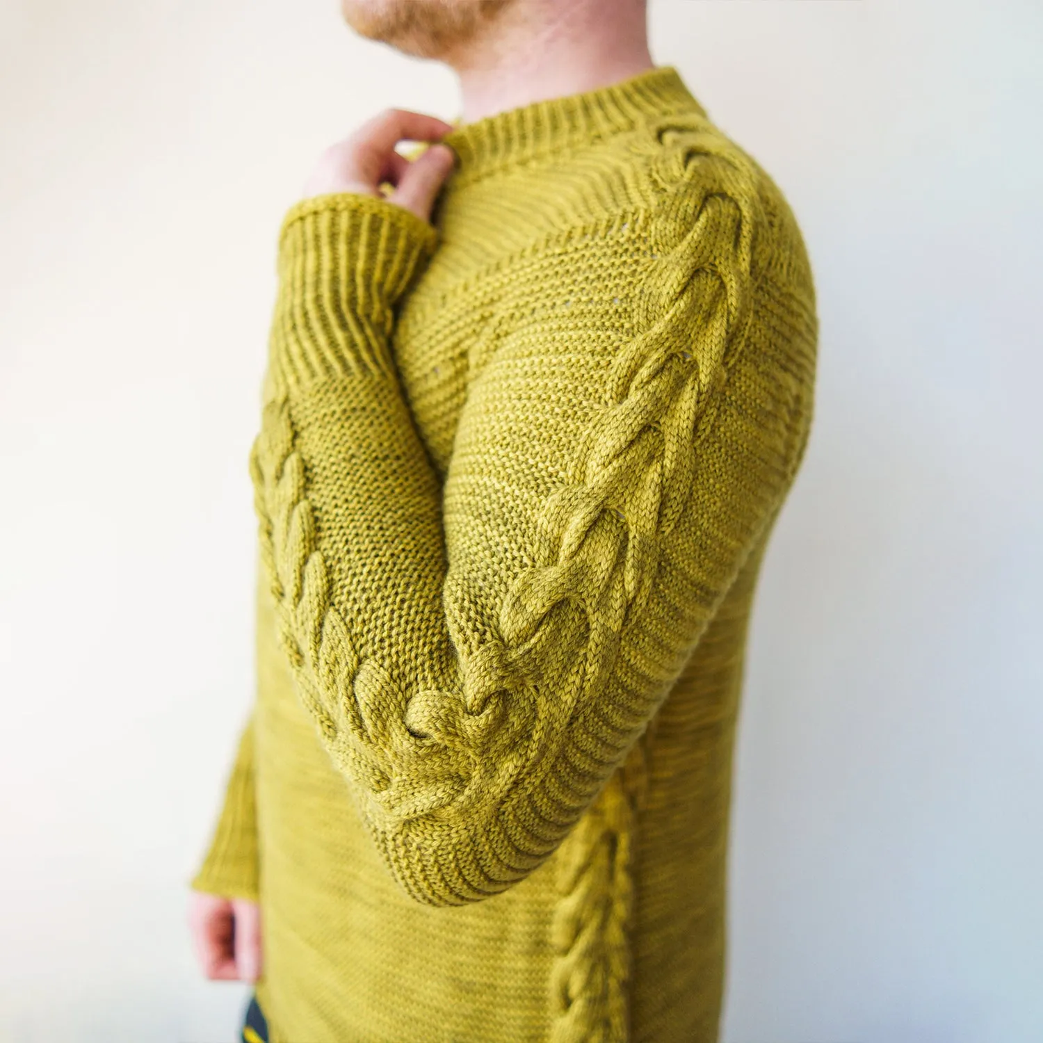 ANTLER SLEEVE SWEATER - BIRCH TREE