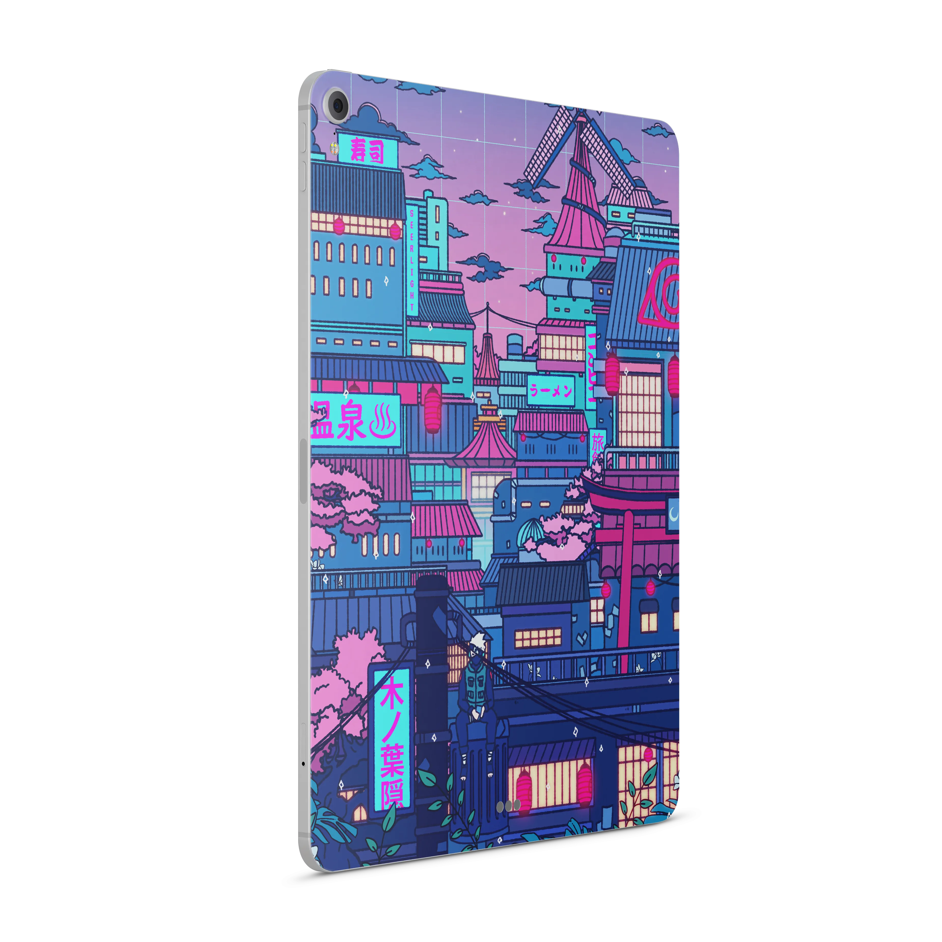 Apple iPad Cyberpunk Village Skin