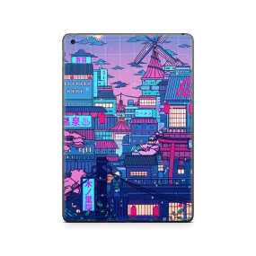 Apple iPad Cyberpunk Village Skin