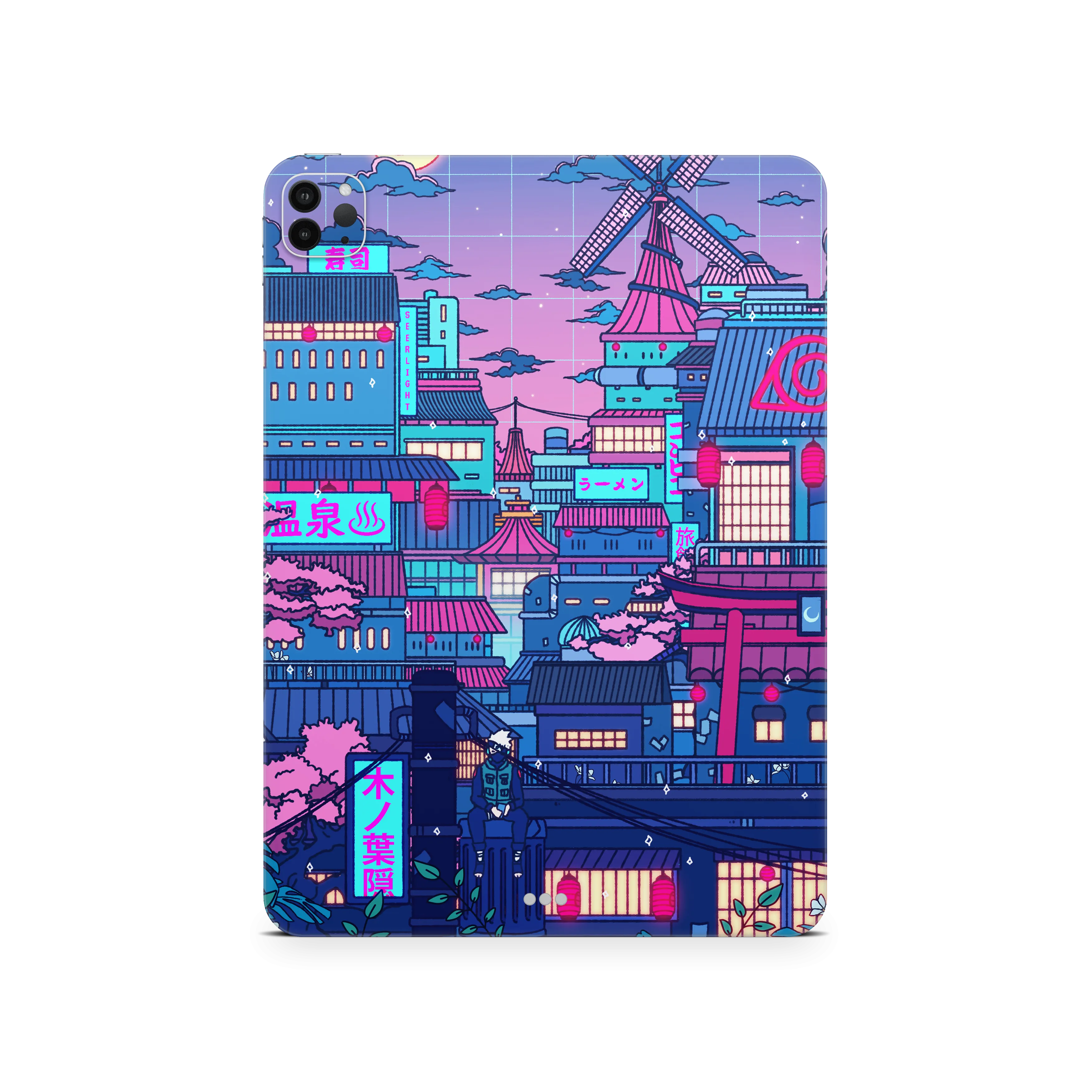 Apple iPad Cyberpunk Village Skin