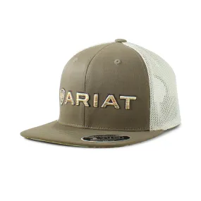 Ariat Men's Flexfit Dark Green Logo Cap