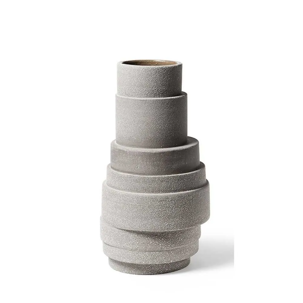 Atipico Pila H.34 cm Vase Clay in gres