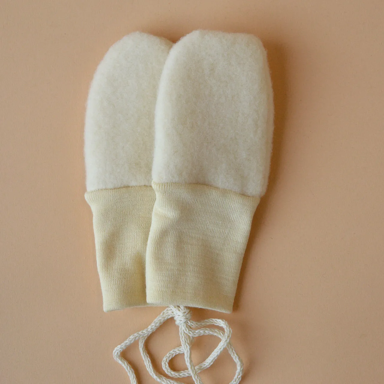 Baby Mittens in Organic Wool Fleece (0-18m)