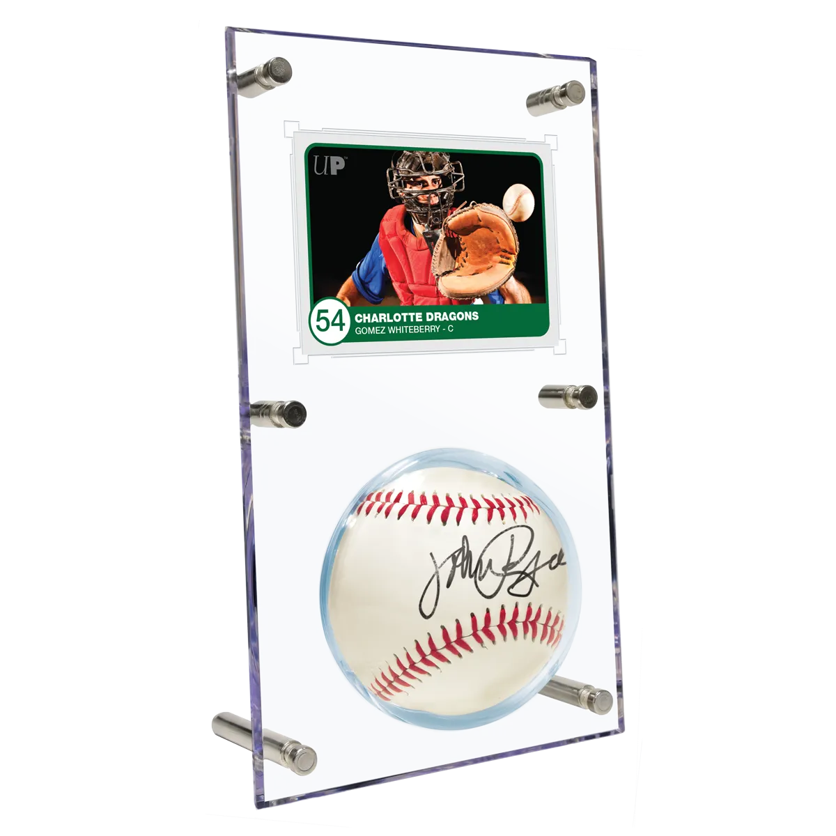 Baseball & Card (35PT) Clear Flip Display Case