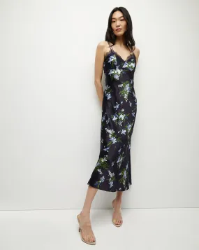 Bixie Stretch-Silk Slip Dress