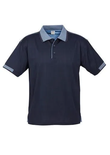 Biz Collection Mens Noosa Self Check Polo (P9100)-Clearance