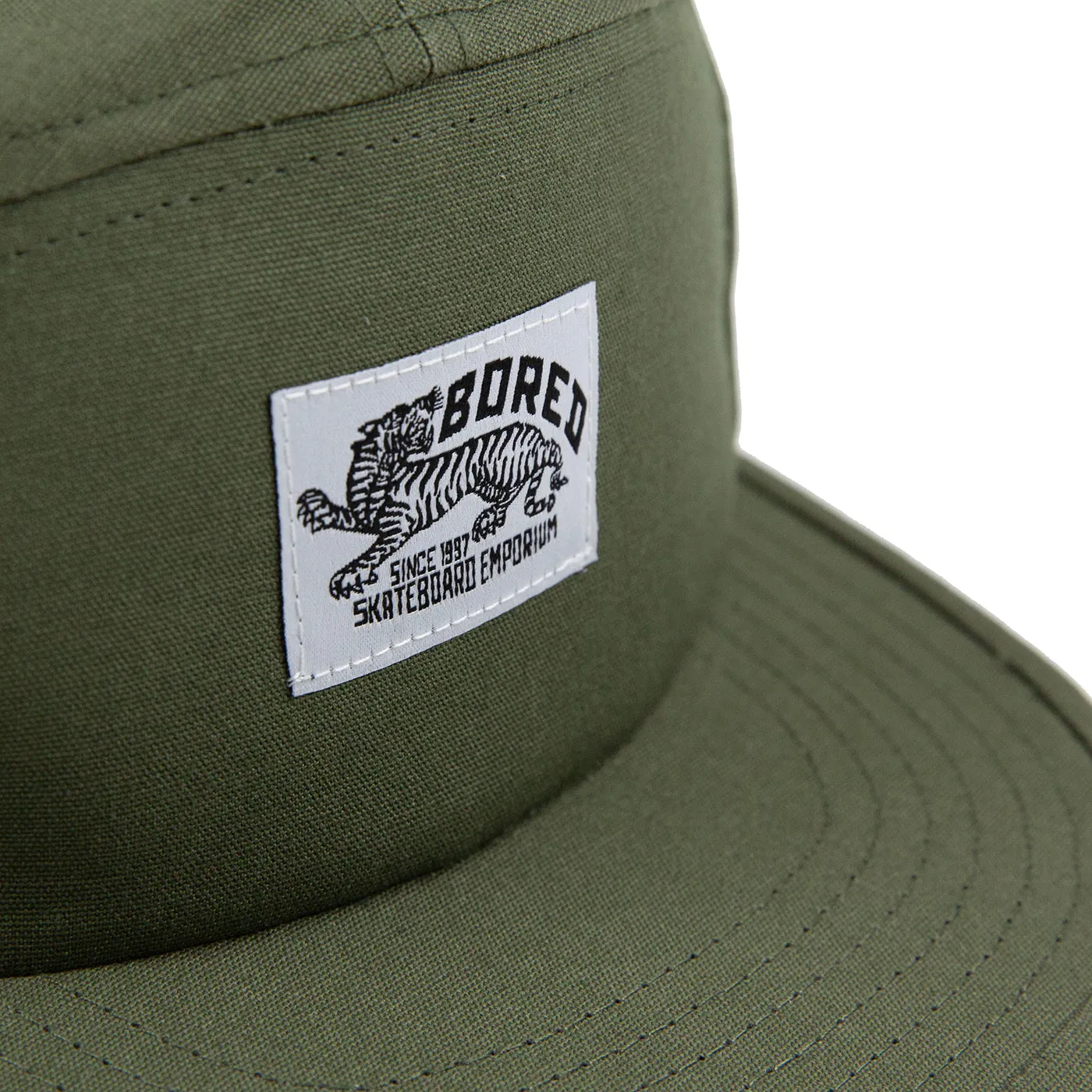 Bored of Southsea Daily Use 5 Panel Cap - Olive