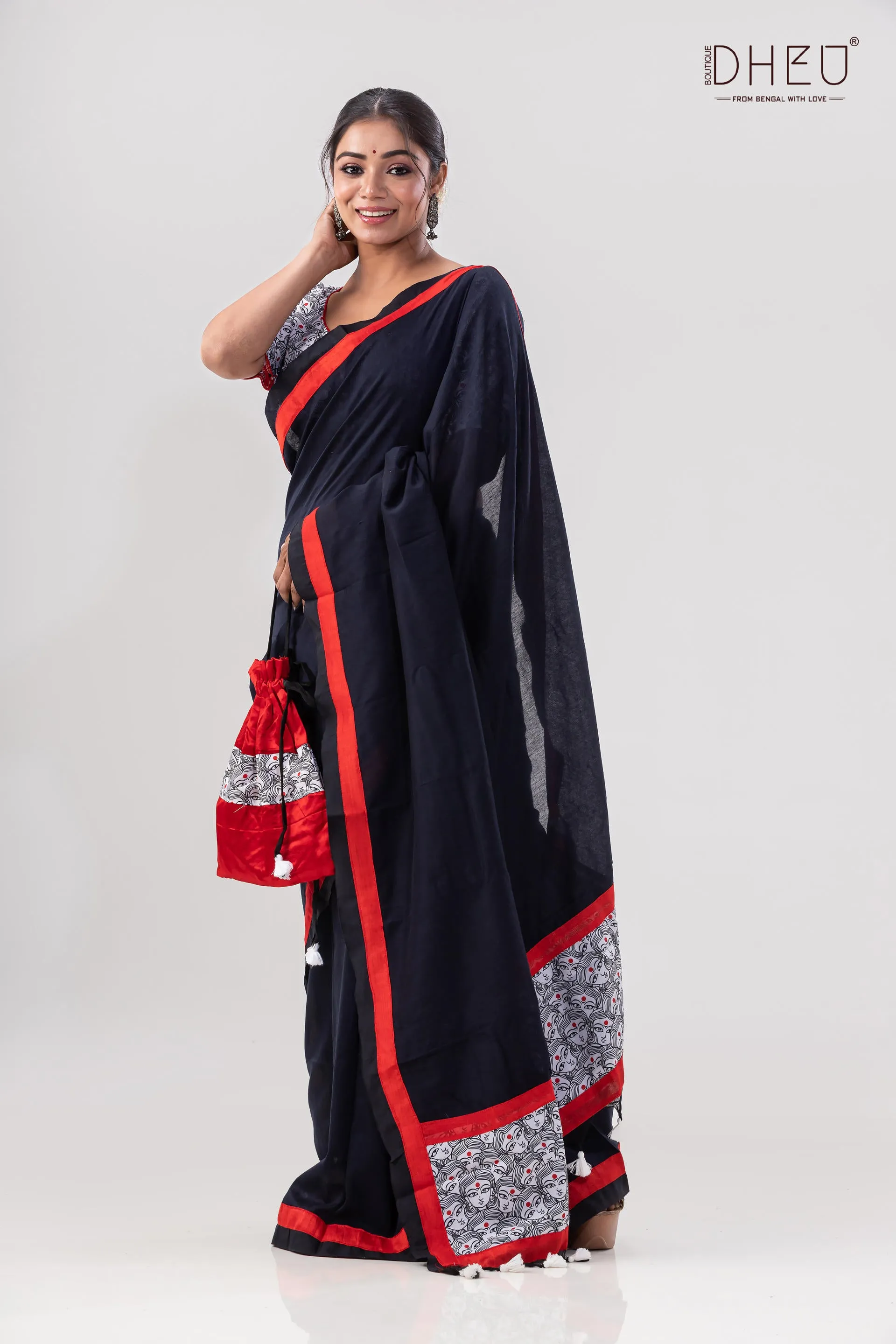 BosuDhara- Kurta-Saree Couple Set