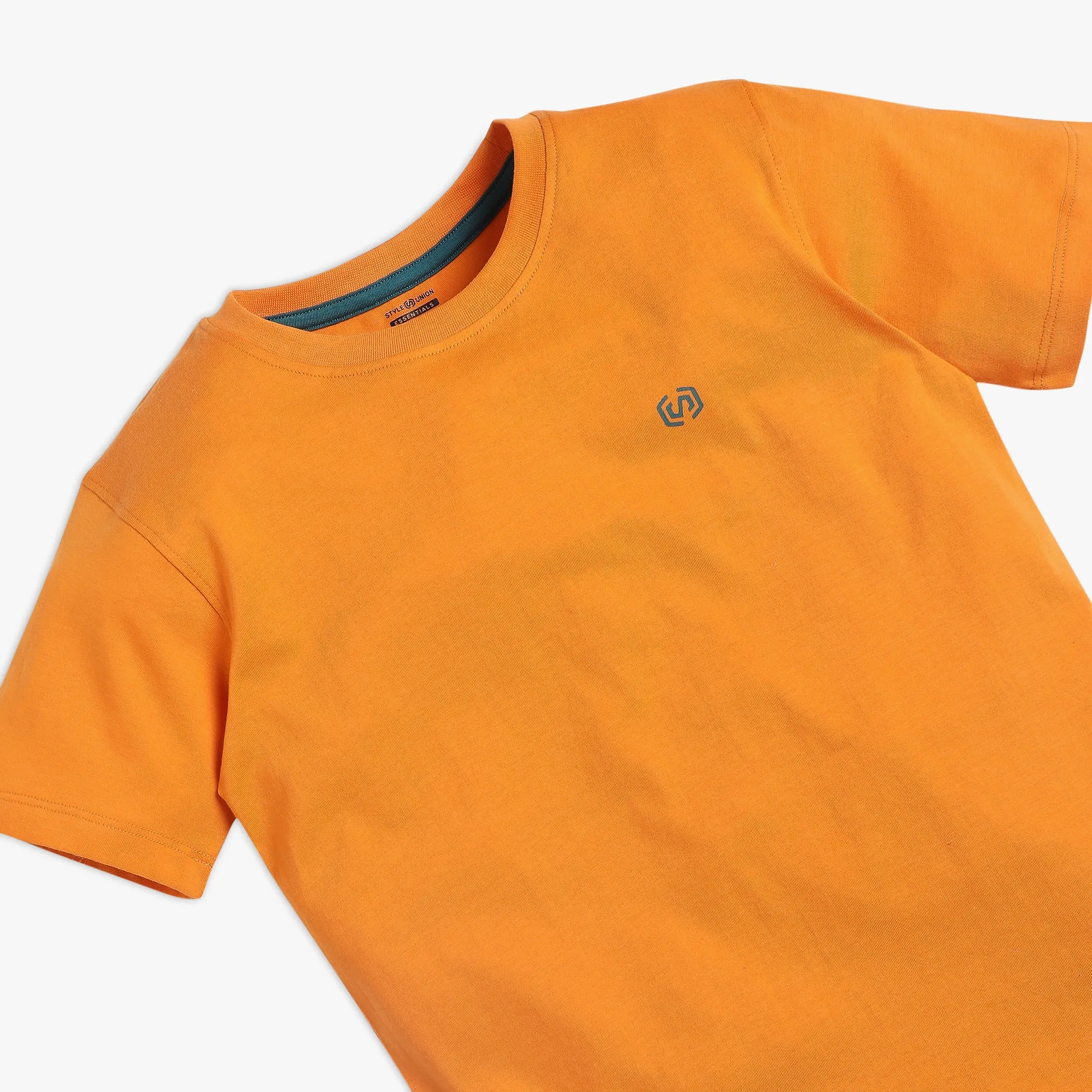 Boy's Regular Fit Solid T-Shirt