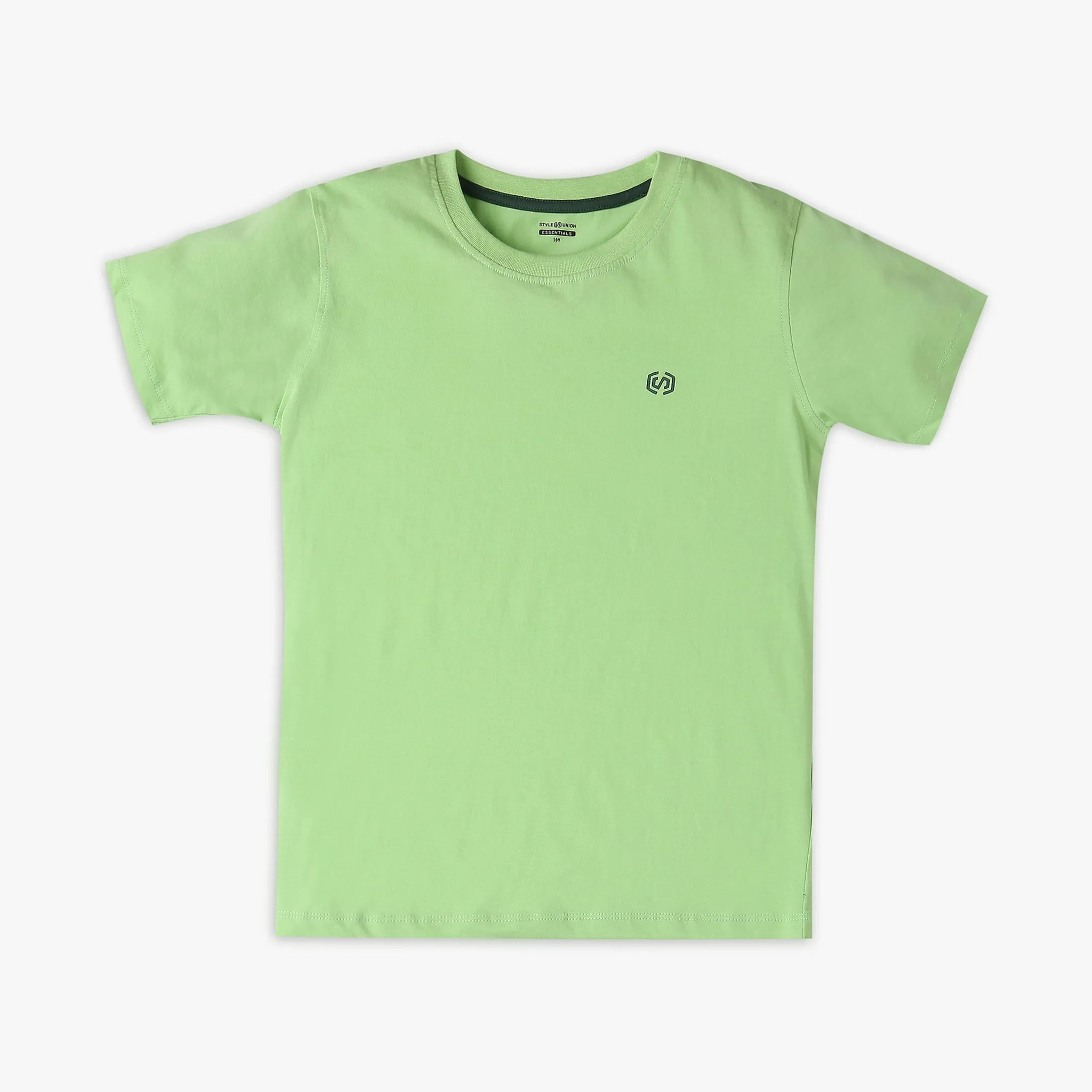 Boy's Regular Fit Solid T-Shirt