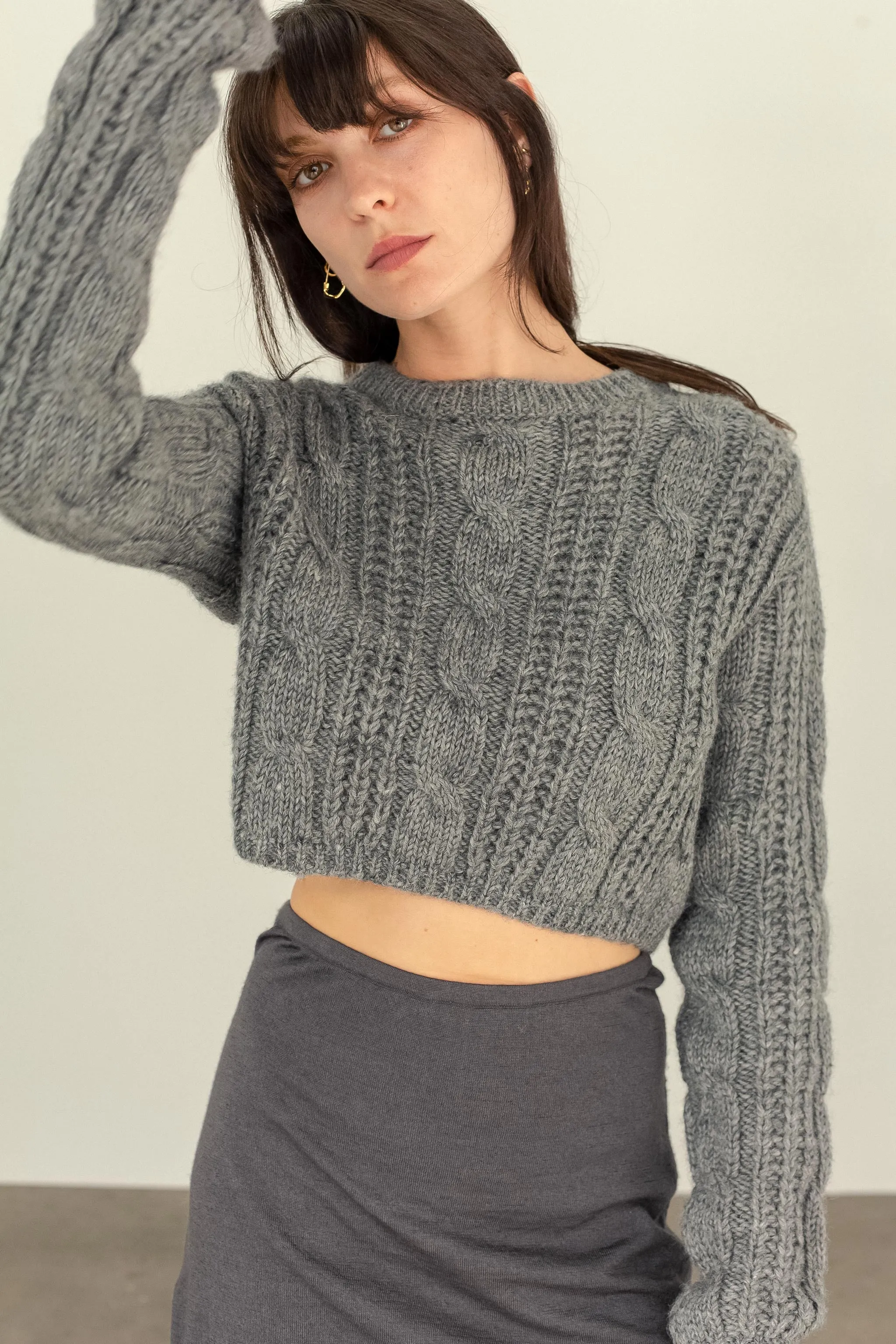 Brada Wool Crop Jumper