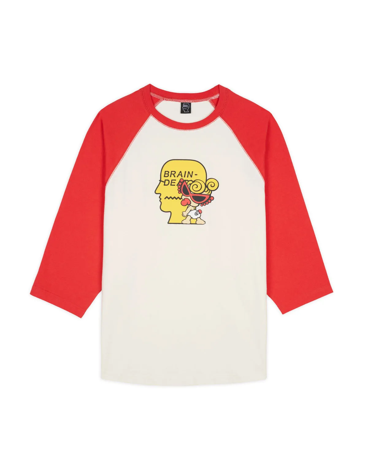 Brain Dead x Hysteric Mini Raglan Baseball Shirt - White