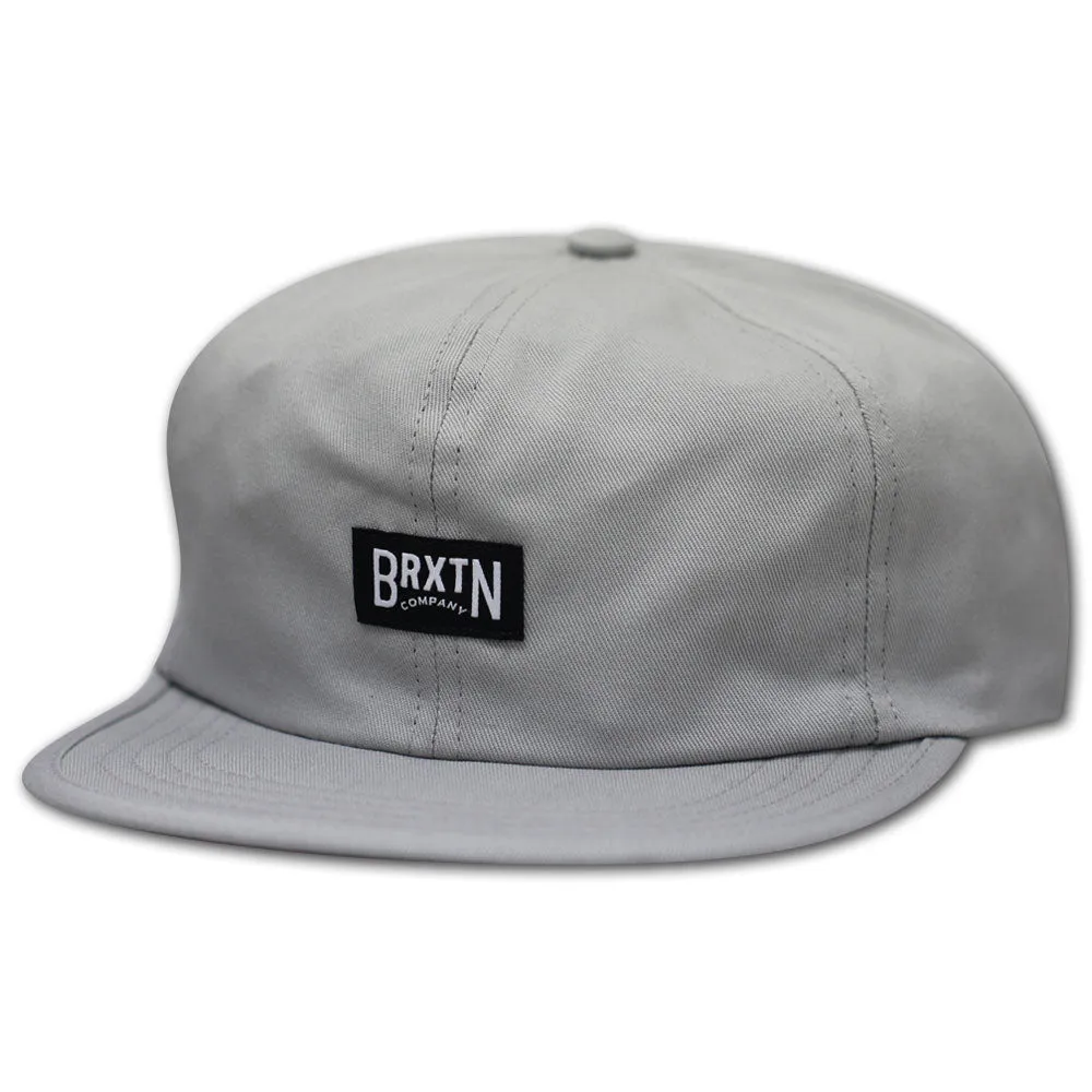 Brixton Langley 6 Panel Strapback Baseball Cap Grey