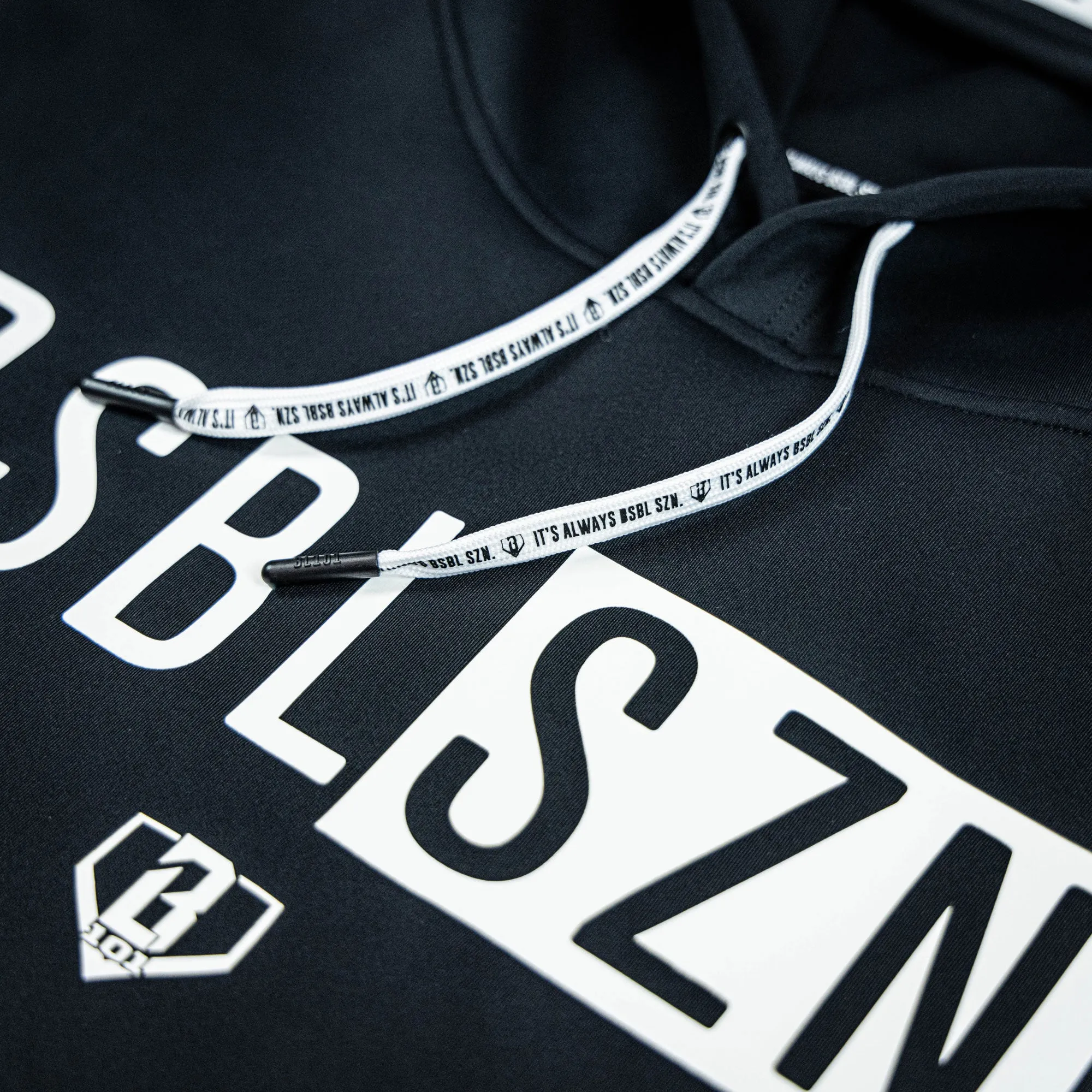 Black/White Short Sleeve V3 Hoodie for Baseball Season