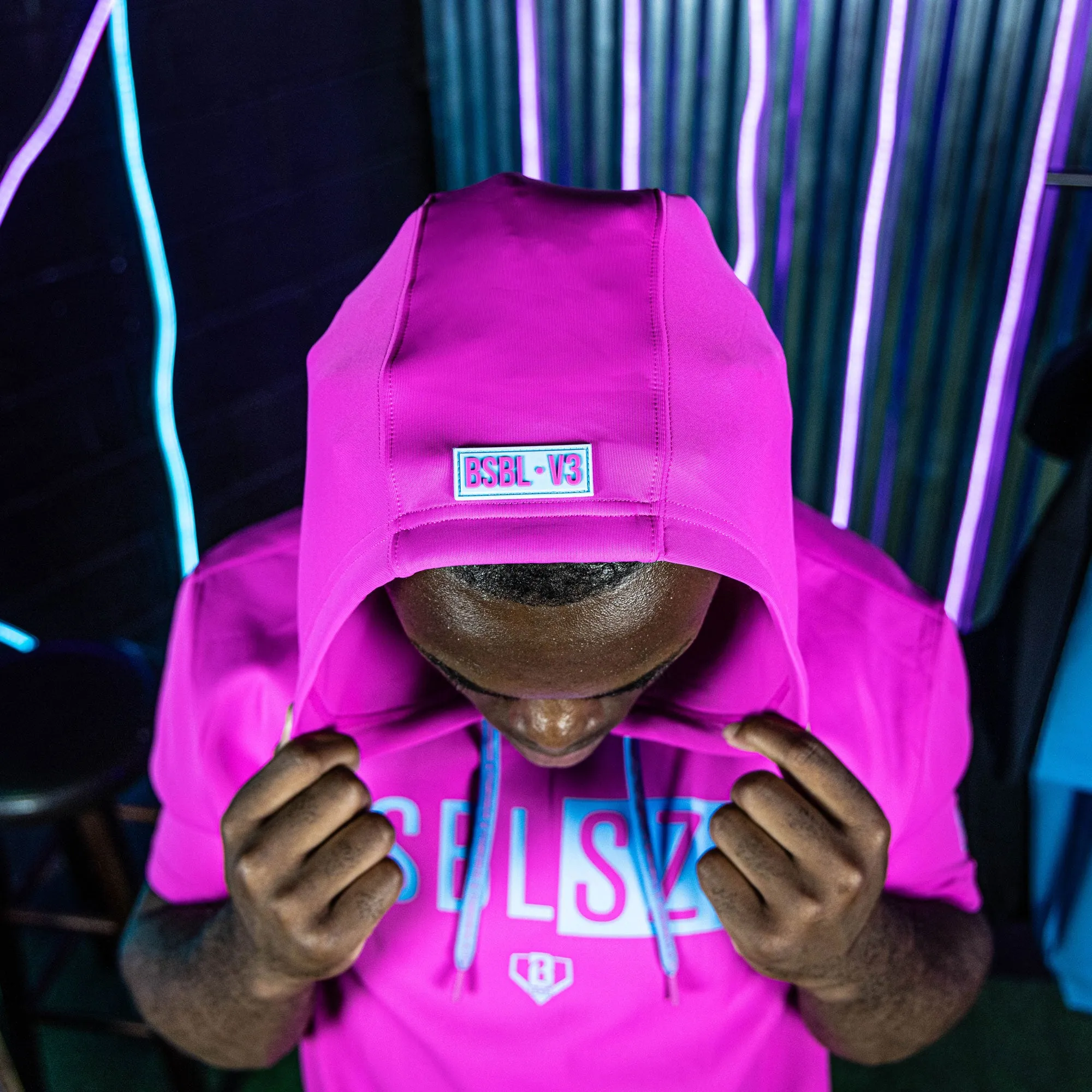 BSBL-SZN Short Sleeve Hoodie V3 Cotton Candy Pink