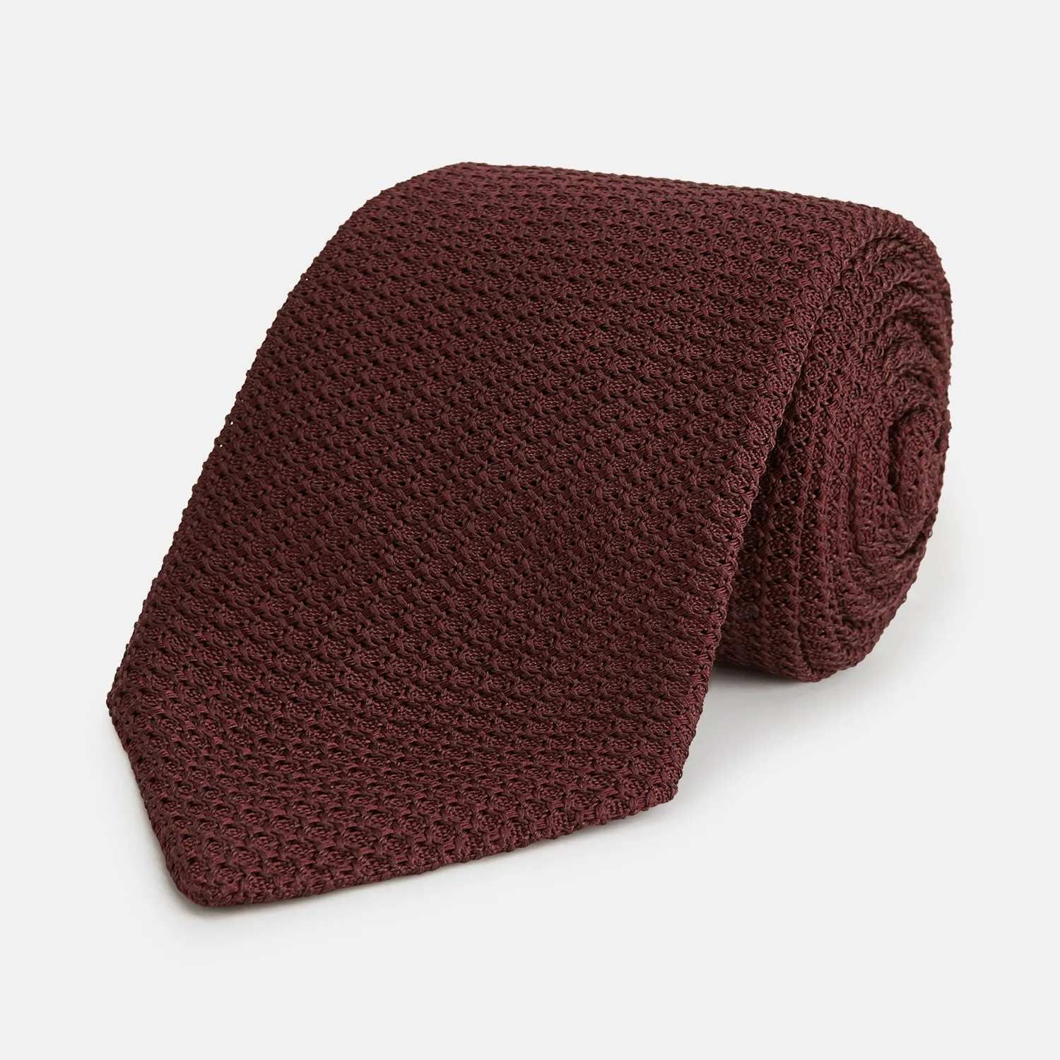 Burgundy Knitted Tie