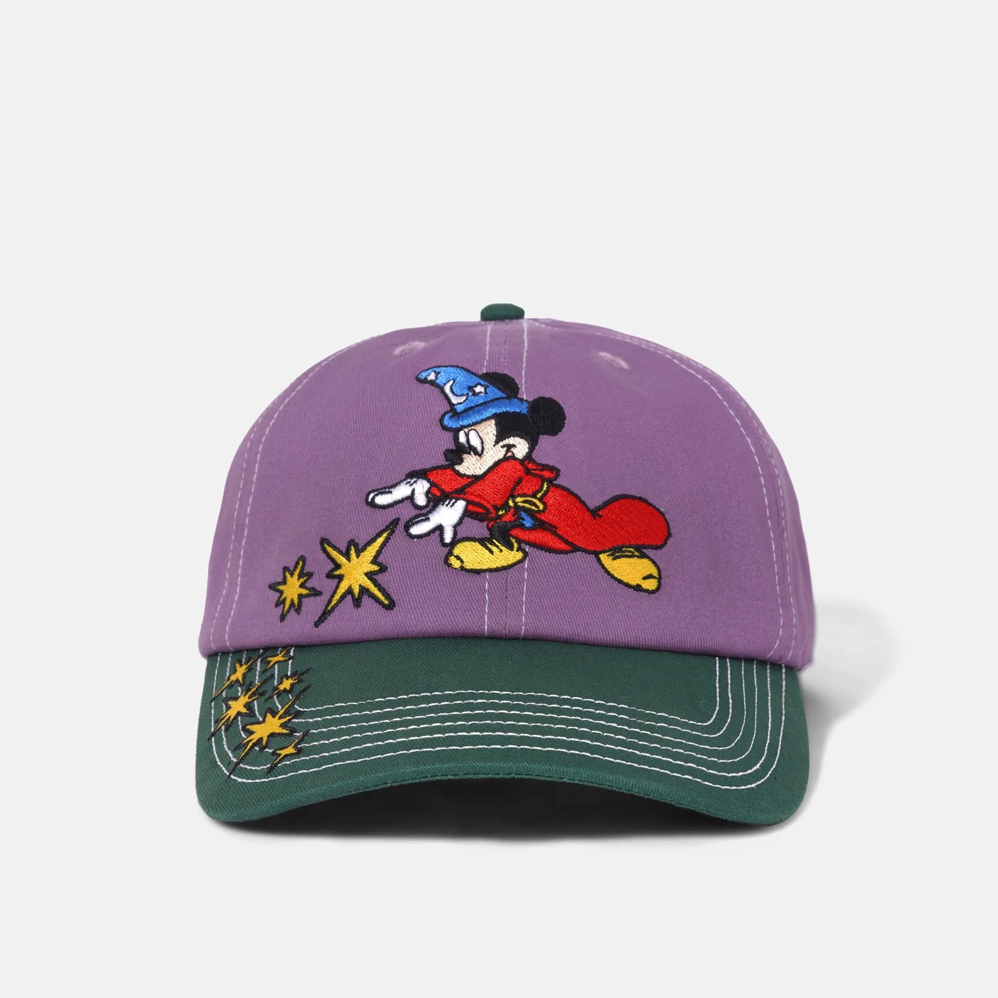 Butter Goods - Disney Sorcerer 6 Panel Cap - Berry / Forest