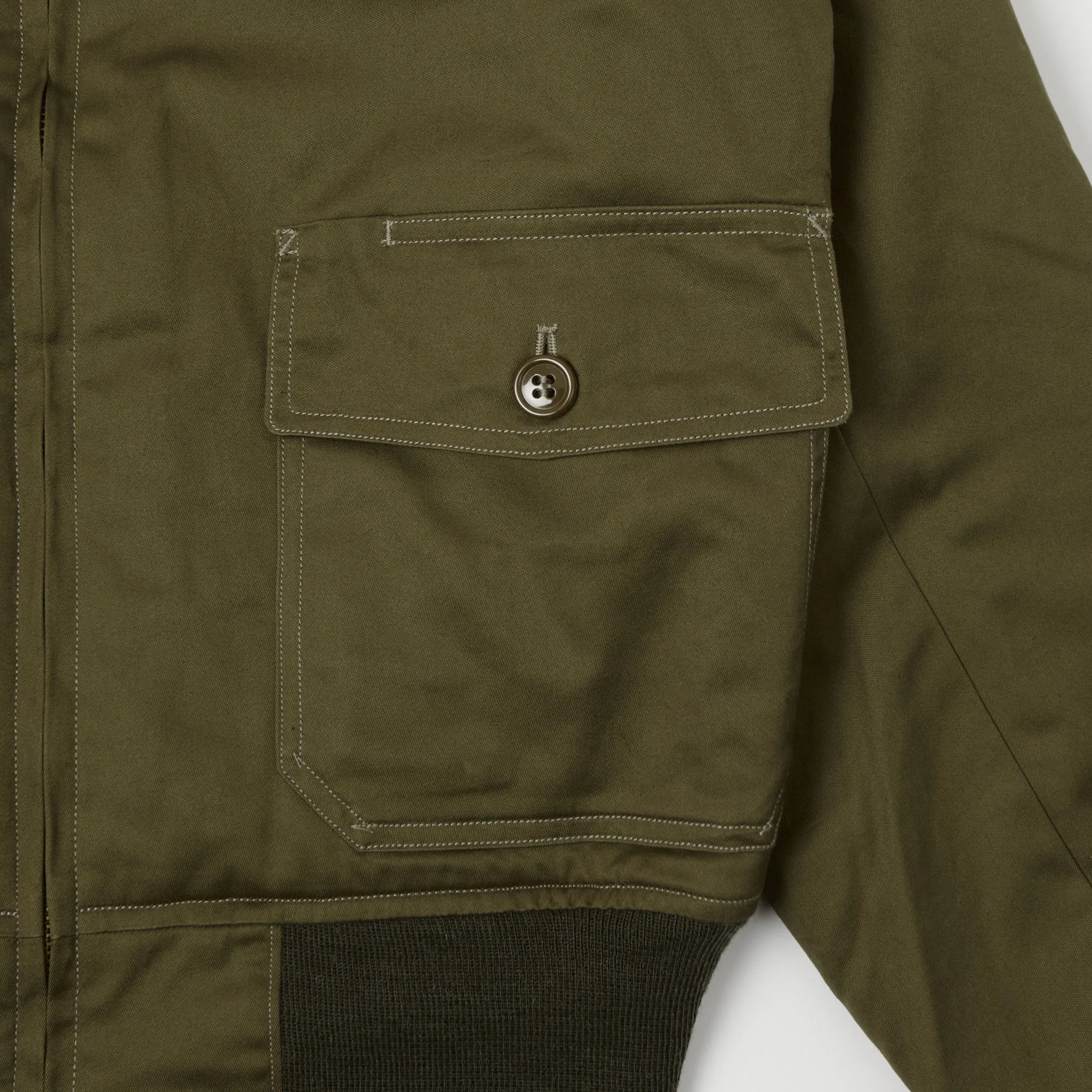 Buzz Rickson's B-10 'Rough Wear Clothing Co' Flying Jacket - Olive Drab