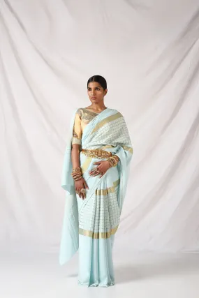 Canal Blue Eshwari Saree