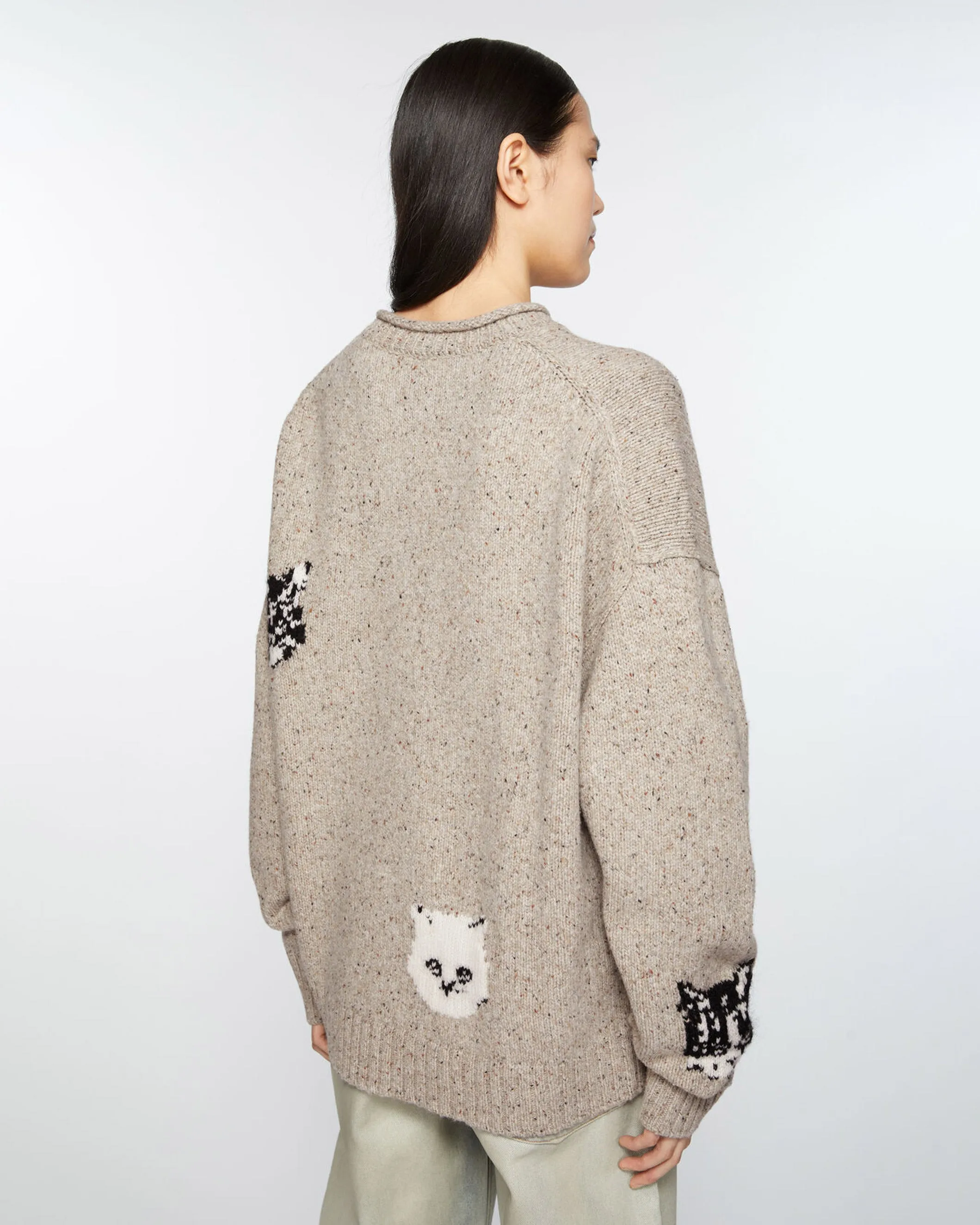 Cat Jacquard Sweater