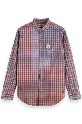 Check Mix Shirt | Blue Red Check