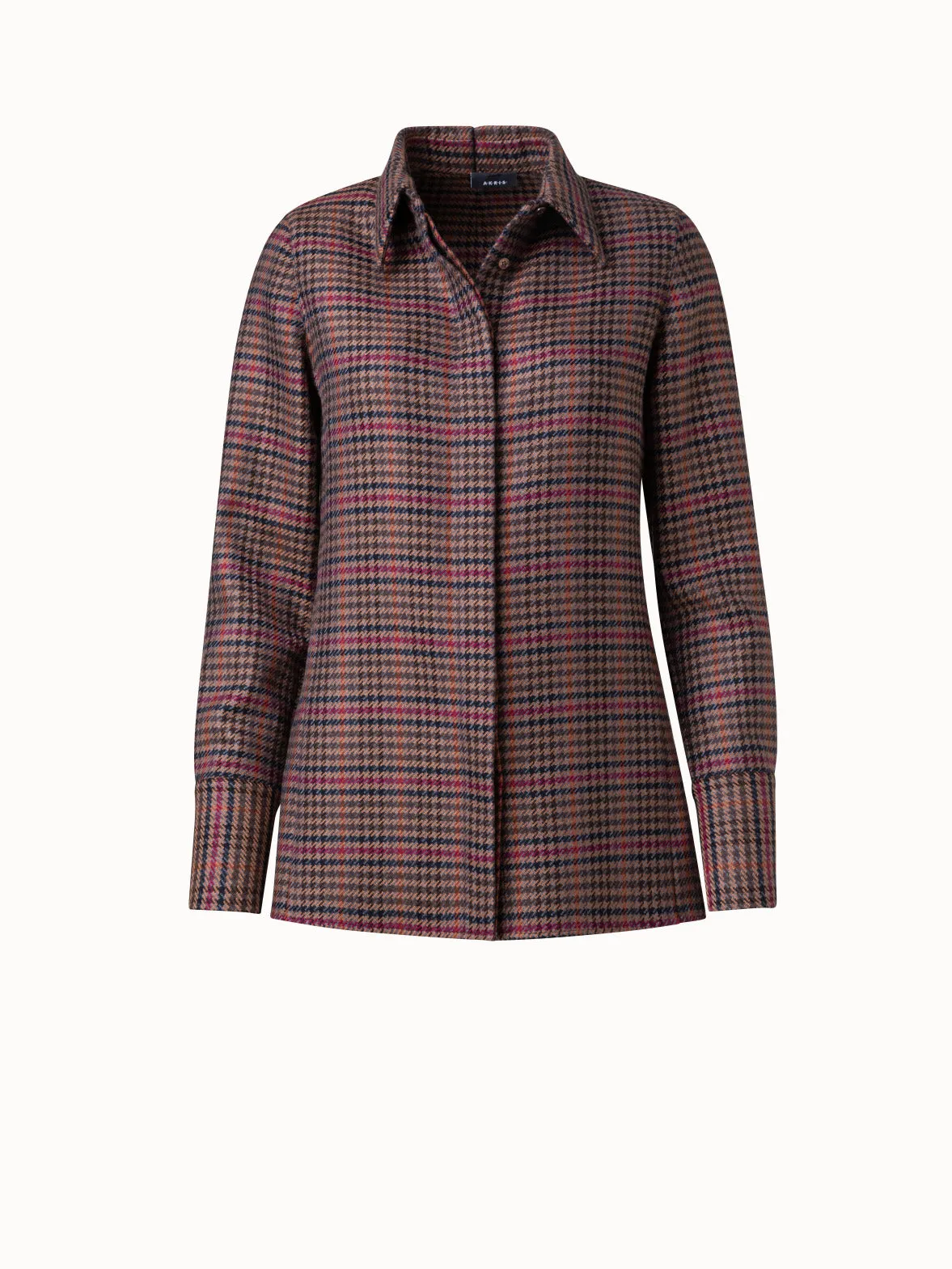 Checked Wool Blouse