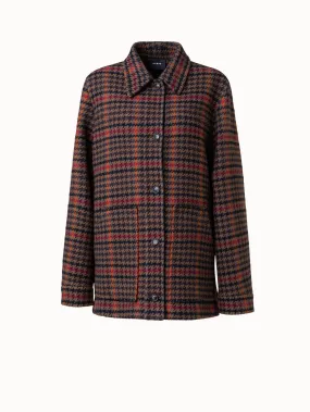 Checked Wool Shirt Jacket