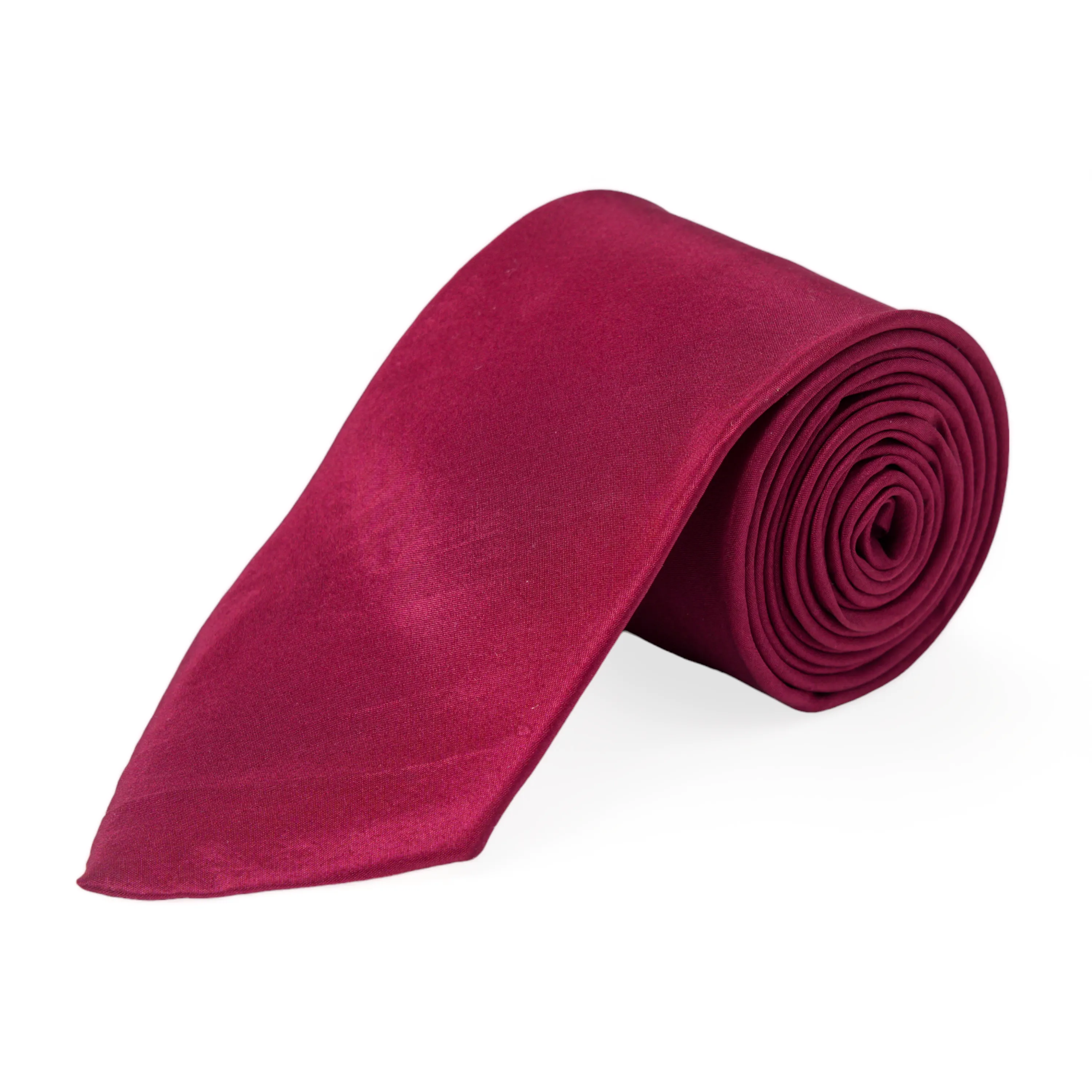 Chokore Agra - Pocket Square & Burgundy Silk Tie - Solids line