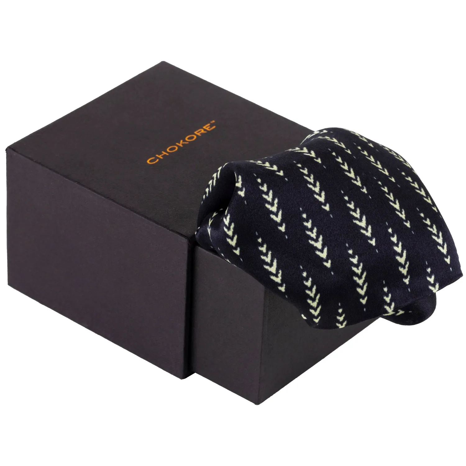 Chokore Black Satin Silk pocket square from the Indian at Heart Collection