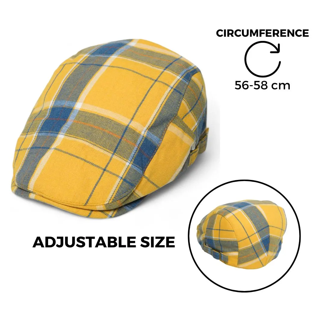 Chokore Classic Checked Ivy Cap (Yellow)