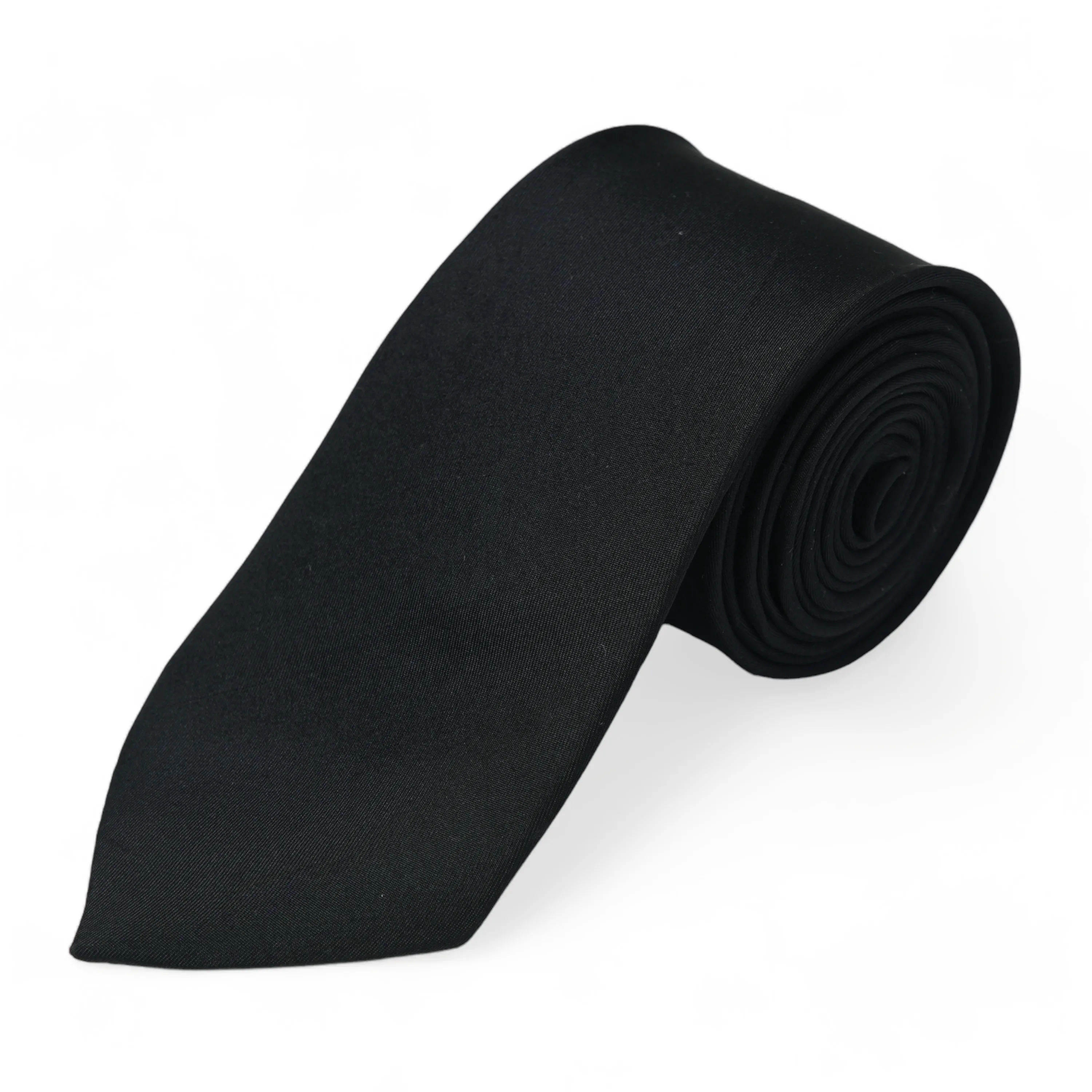 Chokore Jaali Good (Black) - Pocket Square & Black color silk tie for men