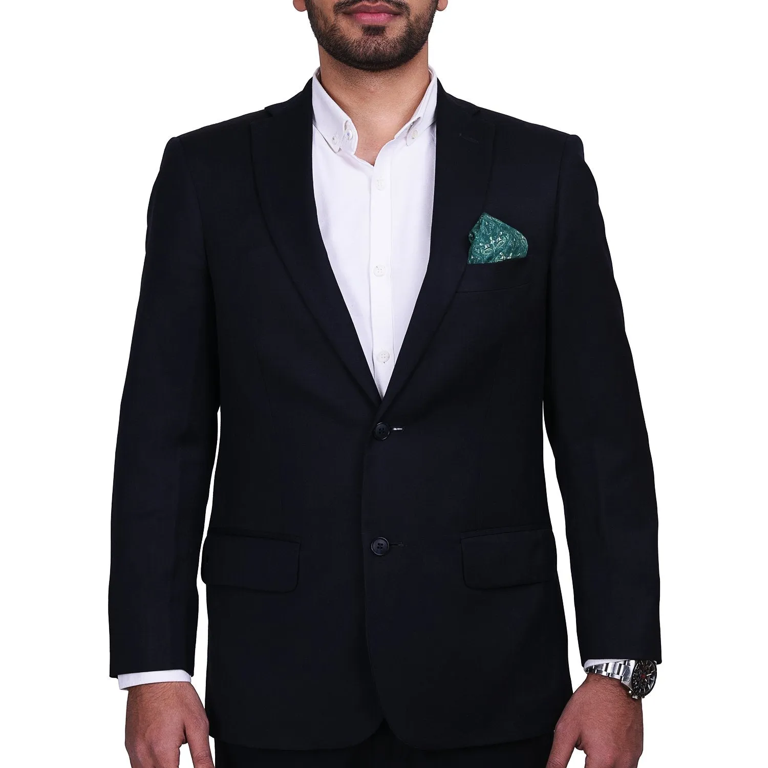 Chokore Light Sea Green Silk Pocket Square - Indian At Heart line