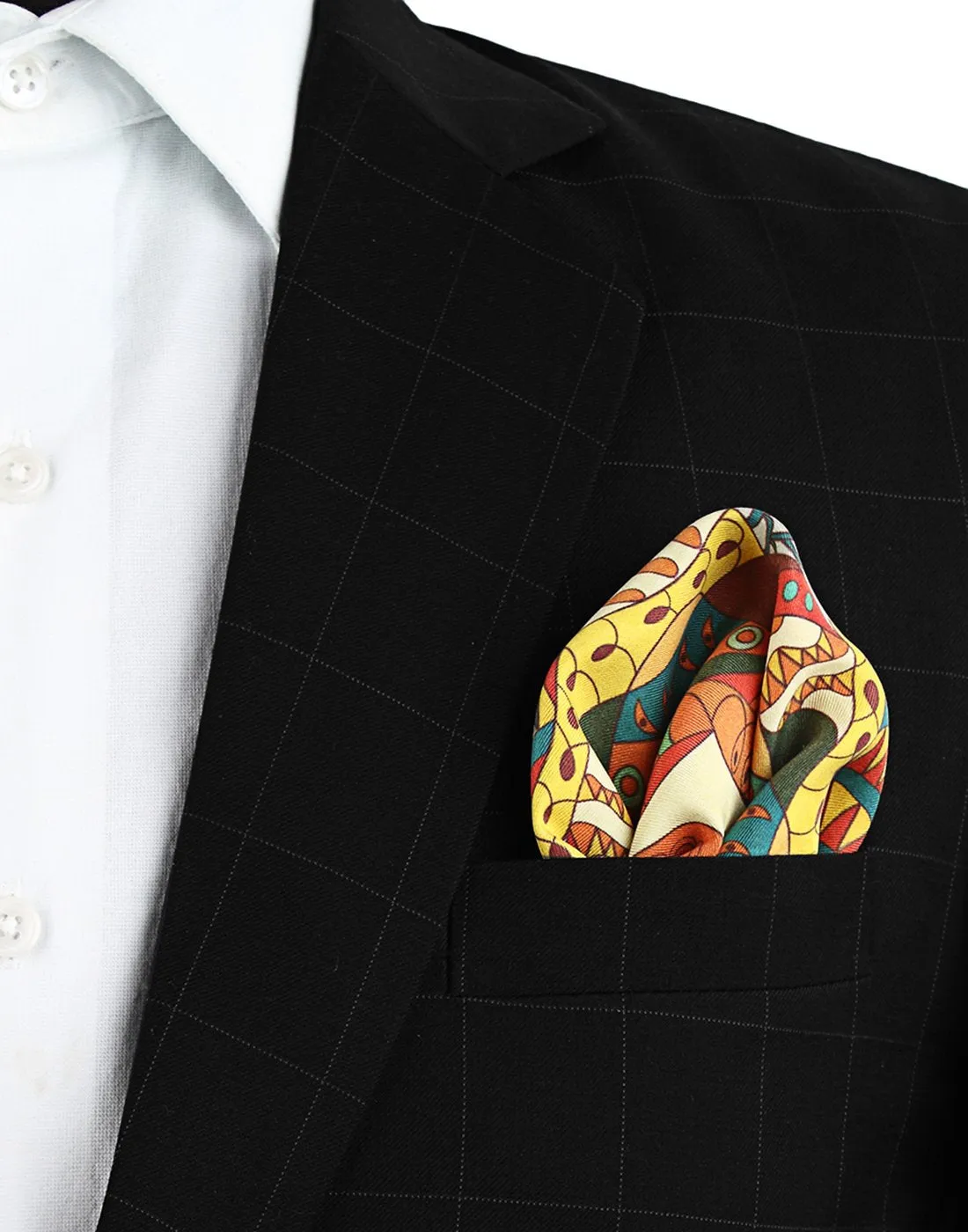 Chokore Multi Coloured Pocket Square - Marine line