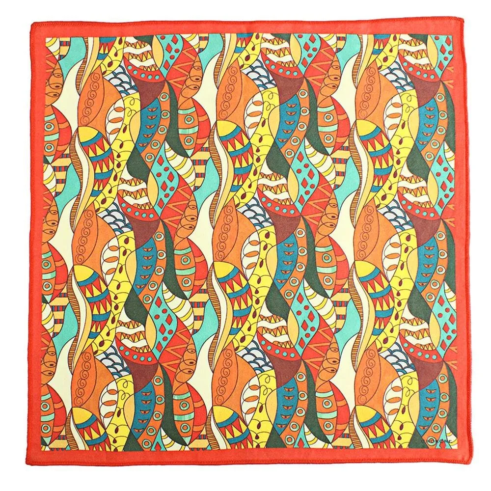 Chokore Multi Coloured Pocket Square - Marine line